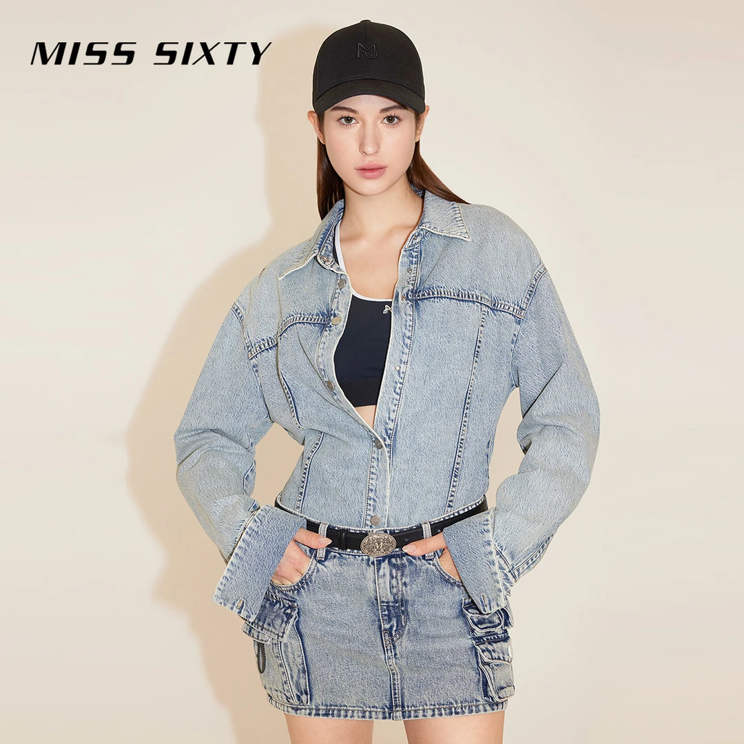 【白姐专属】Miss Sixty春季新款牛仔衬衫复古小众慵懒0014