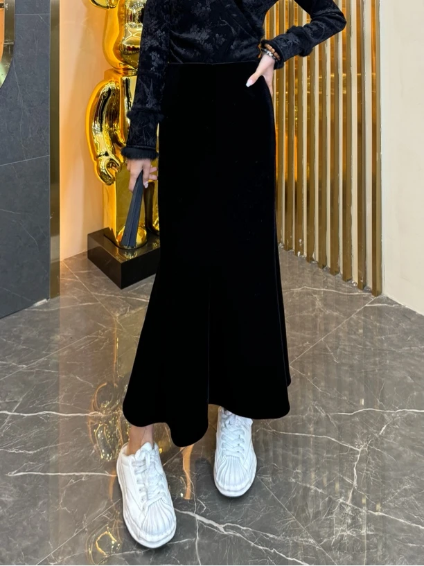 3292新国潮净版鱼尾半身裙