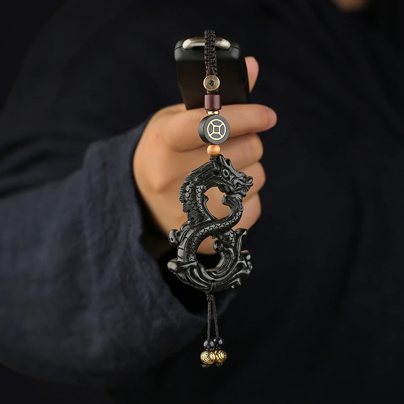 ✅爆款新款生肖龙创意钥匙扣高档手工汽车钥匙挂件情侣钥匙链