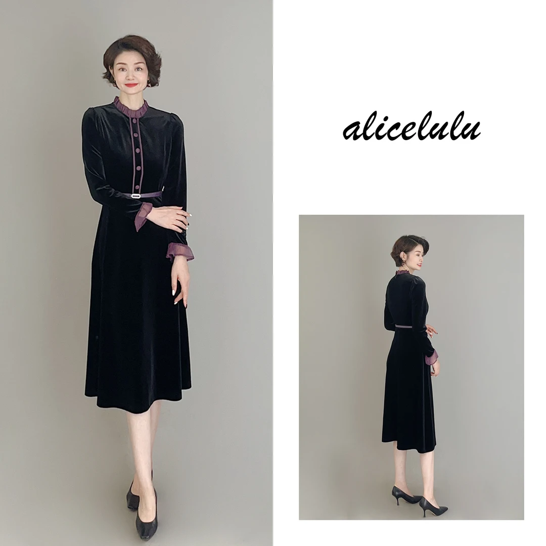 4 ALICE “理智与情感”连衣裙 洛可可 华美丝绒 S2139943E