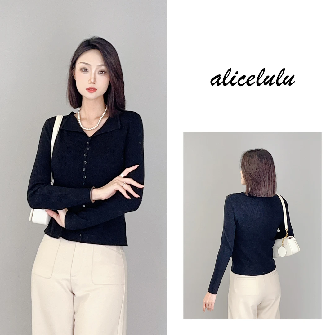 5 ALICE “扣动人心”毛衣 波浪花边 别致领口 S1034235T