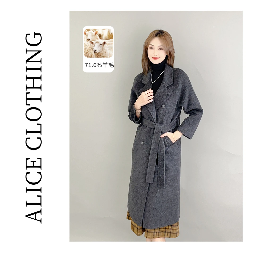 5 【ALICE “暖意咩咩”绵羊毛大衣】优雅贵气 细腻柔糯 S2135756Tr