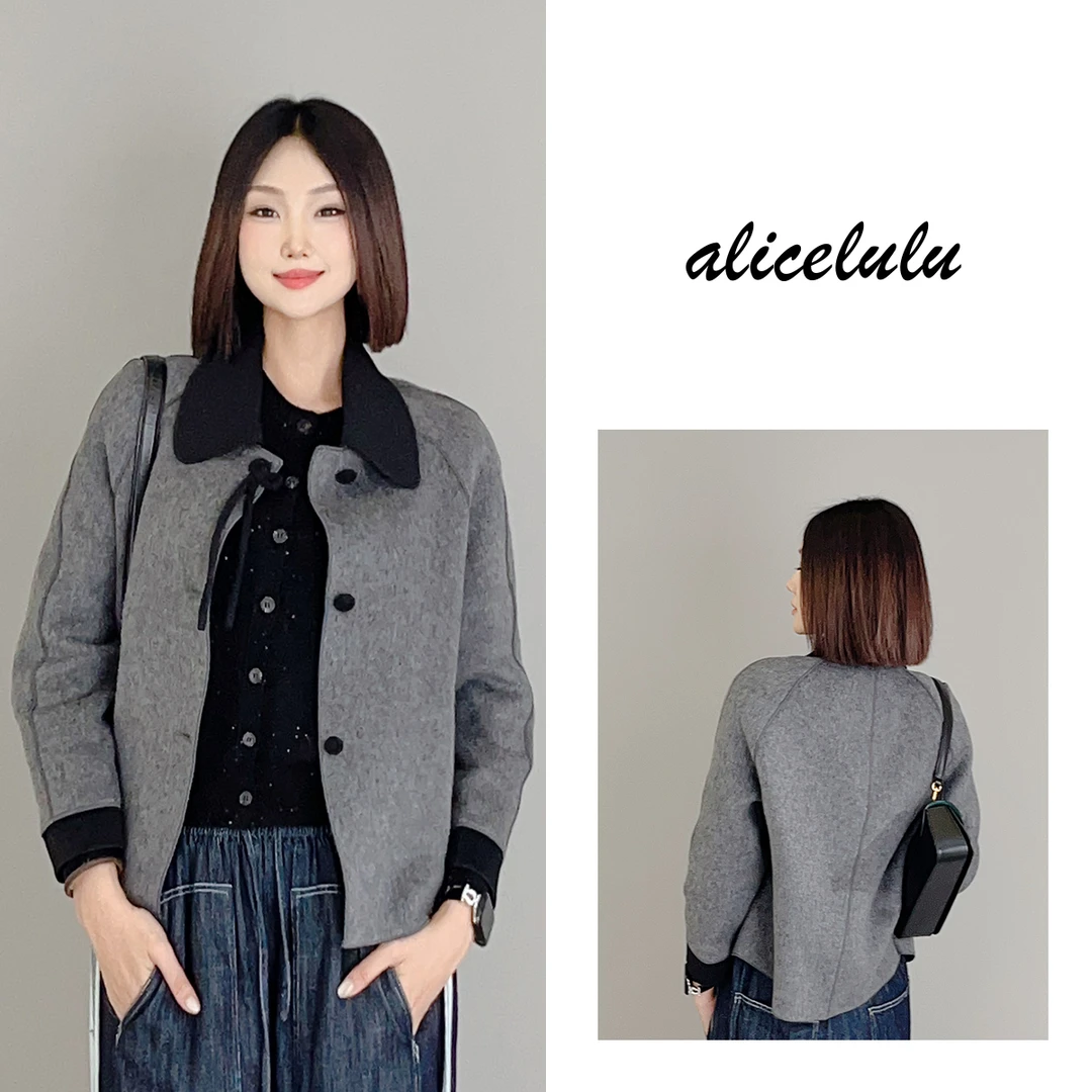 4 ALICE “斗篷千金”毛呢大衣 柔糯羊毛 优雅名媛 S1034407Kr