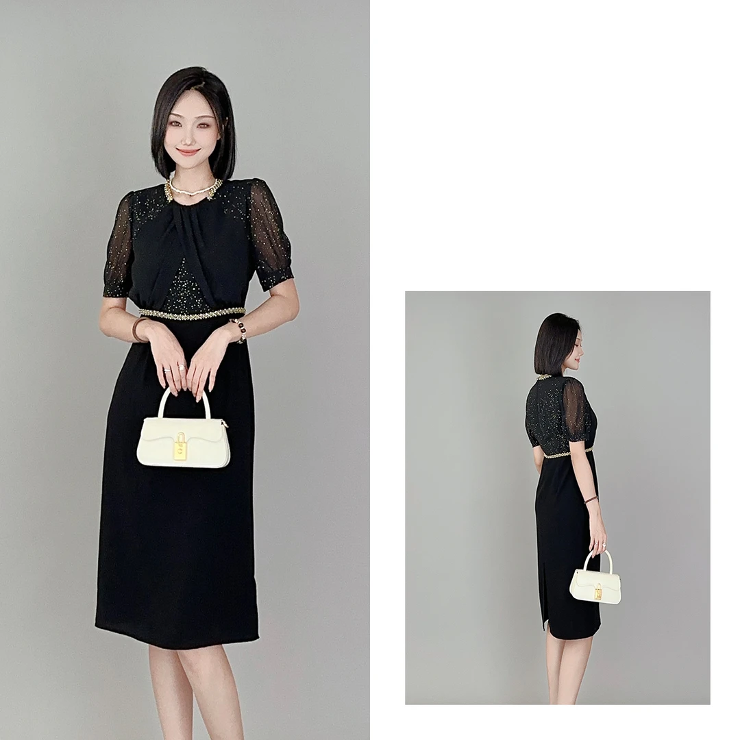 5 ALICE “千金酒会”连衣裙 优雅波点 璀璨烫钻 S1034066D