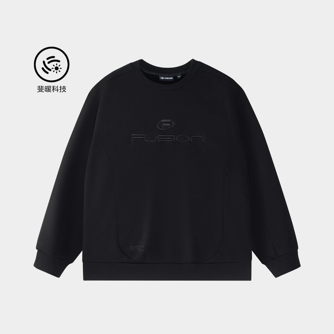 FILA斐乐秋季打底衫男士圆领卫衣运动户外休闲长袖T11M441210