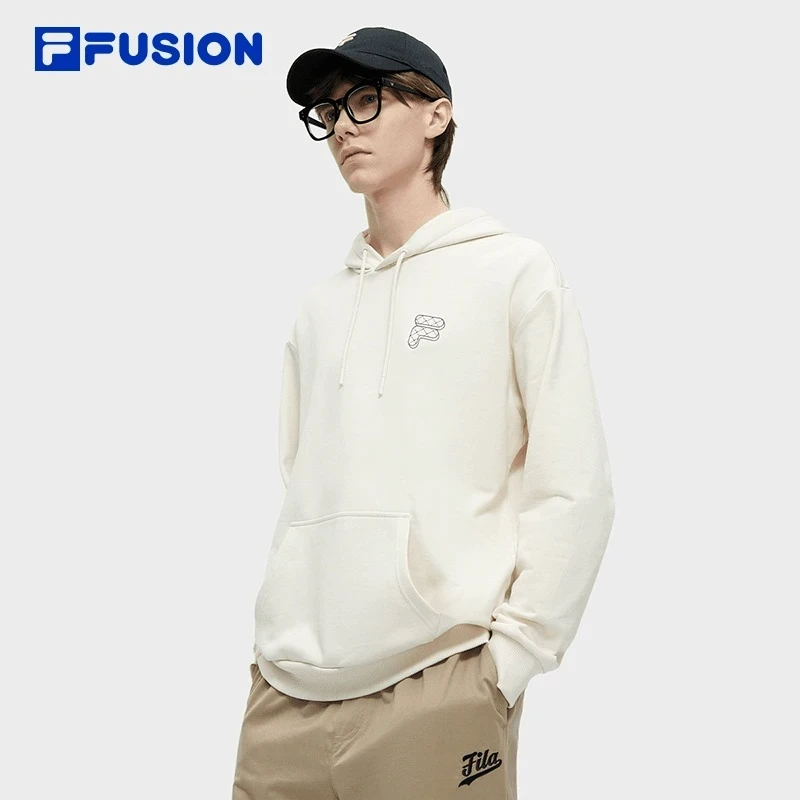 FILA/斐乐潮牌情侣款休闲针织套头衫24新春款休闲卫衣T11U413207