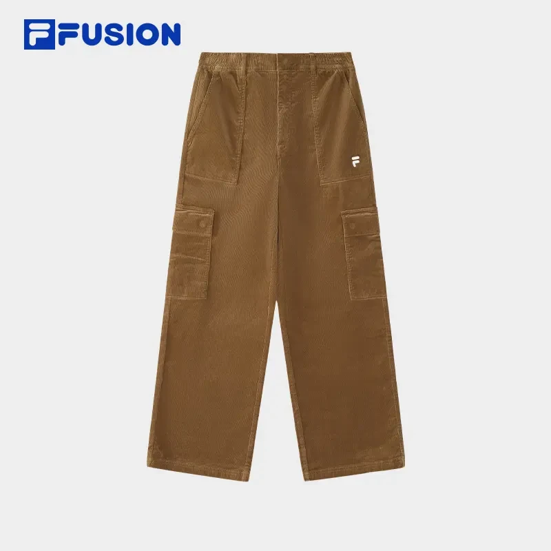 斐乐秋冬男款灯芯绒复古直筒长裤运动宽松透气工装裤T11M447801F