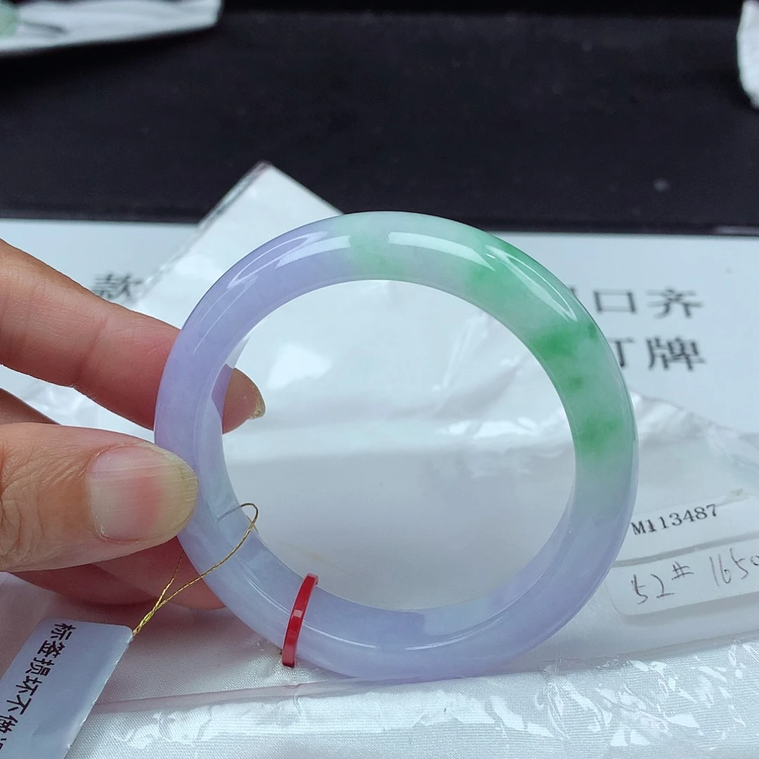 翡翠手镯未镶嵌52圈3487