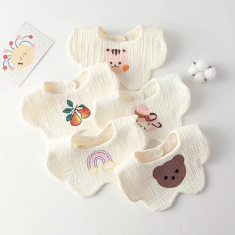 口水巾婴儿围嘴宝宝围兜0-1岁宝宝口水巾新生儿防吐奶垫巾围嘴