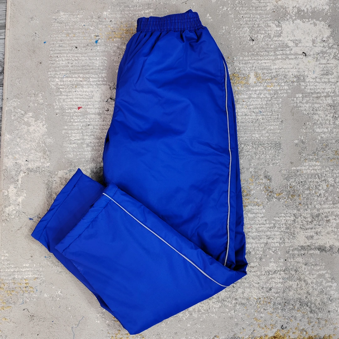 新疆包邮冬季紫蓝色麦芽绿边校服裤