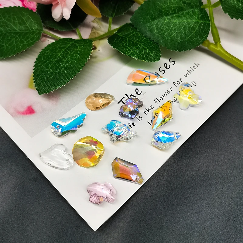 精品异形蝴蝶翅膀扇贝海星大象小熊四叶草水晶珠