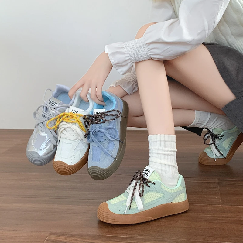 DIETIYA/蝶缇娅韩版小众复古板鞋2024新款夏季时尚透气百搭休闲鞋