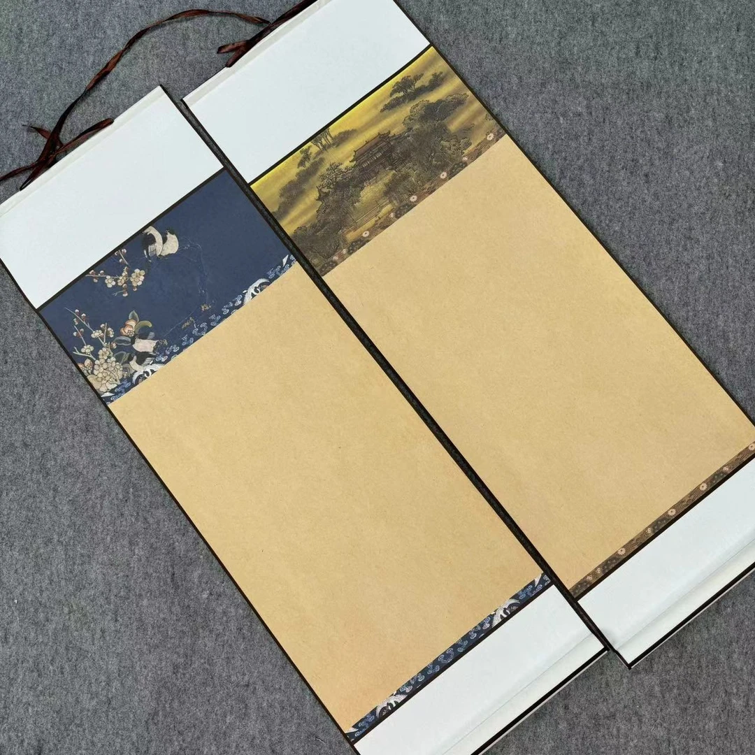【长歌行宣纸卷轴-四尺四开】书法画画半生半熟 加厚宣纸空白挂轴