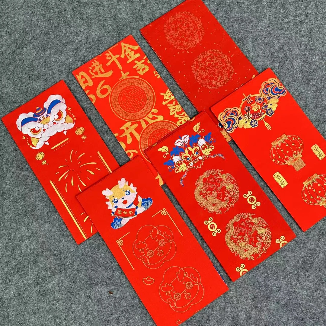 【加厚蜡染万年红七言对联】四尺四开  拍一份发6包 手写春联纸