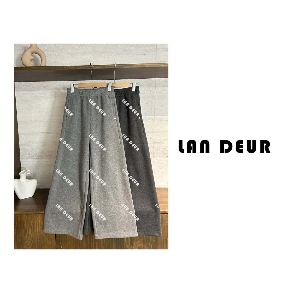 JIUJIU【穿搭范儿】休闲裤两色时尚百搭宽松保暖秋冬1107-10448