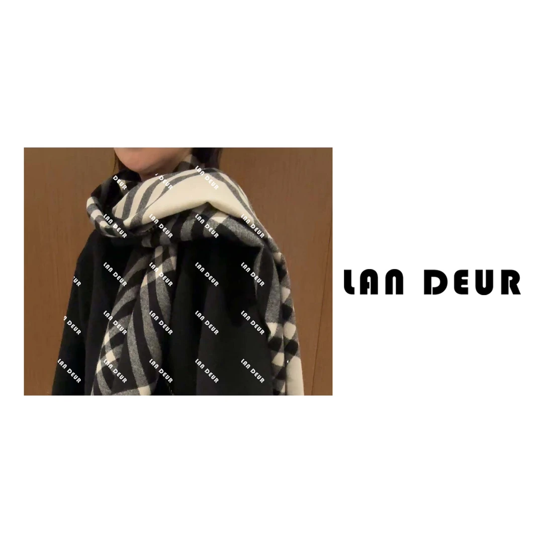 JIUJIU【海岸的船只】时尚百搭简约秋冬保暖围巾1023-10413