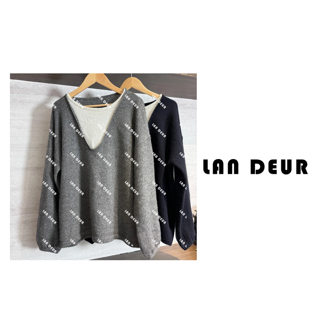 JIUJIU【城市日记】新款慵懒风假两件针织衫1001-30061