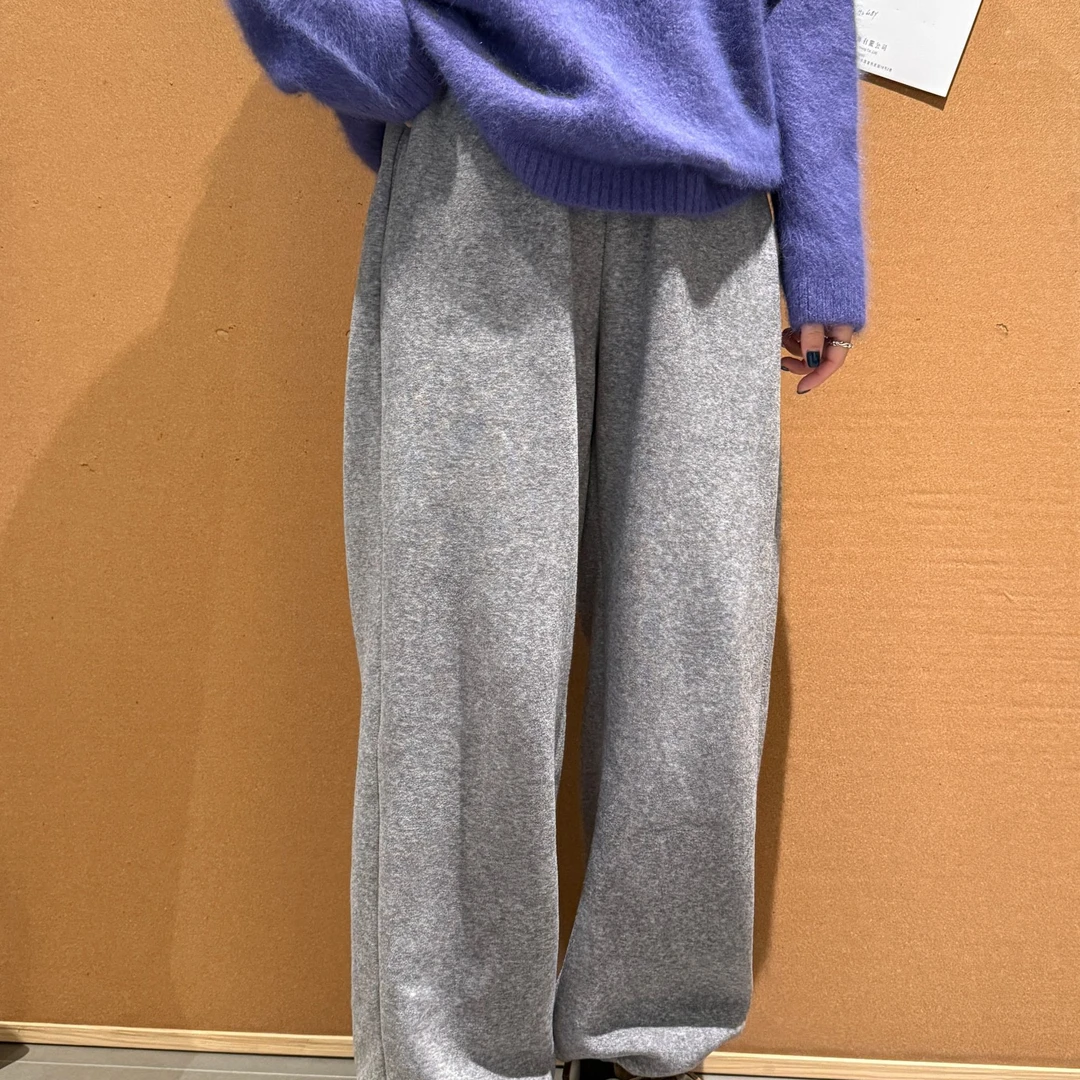 【三十与猫】加绒束腿裤运动时尚百搭简约显瘦卫裤女显瘦