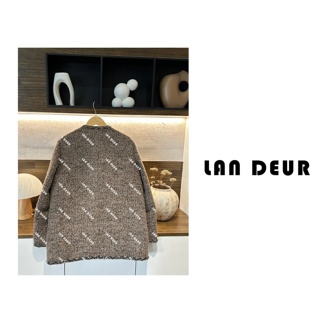 JIUJIU【富士山初雪】鹅绒小香风外套1020-20383（袖子不充绒）