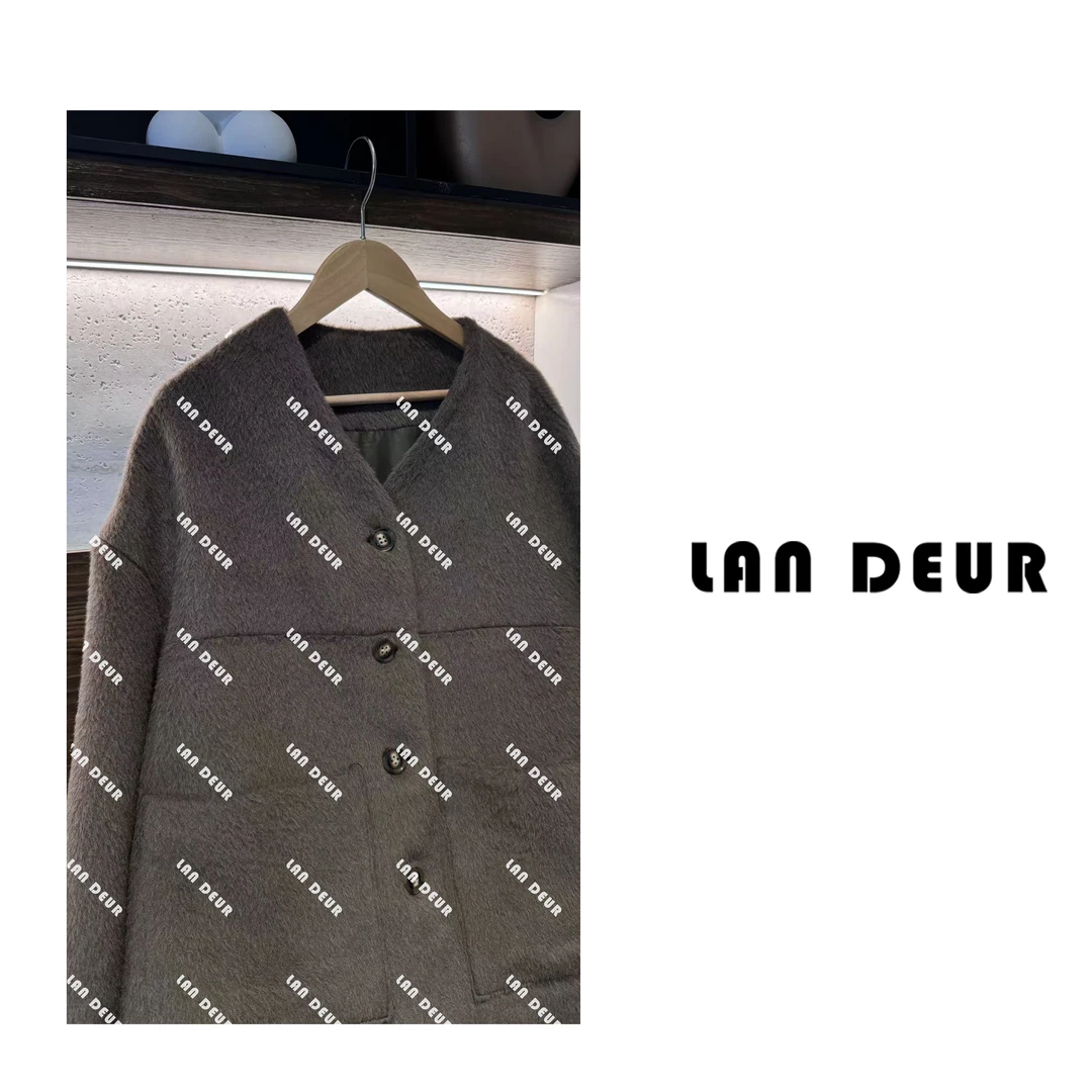 JIUJIU【生活指南】通勤宽松百搭绵羊毛毛呢外套1020-10402