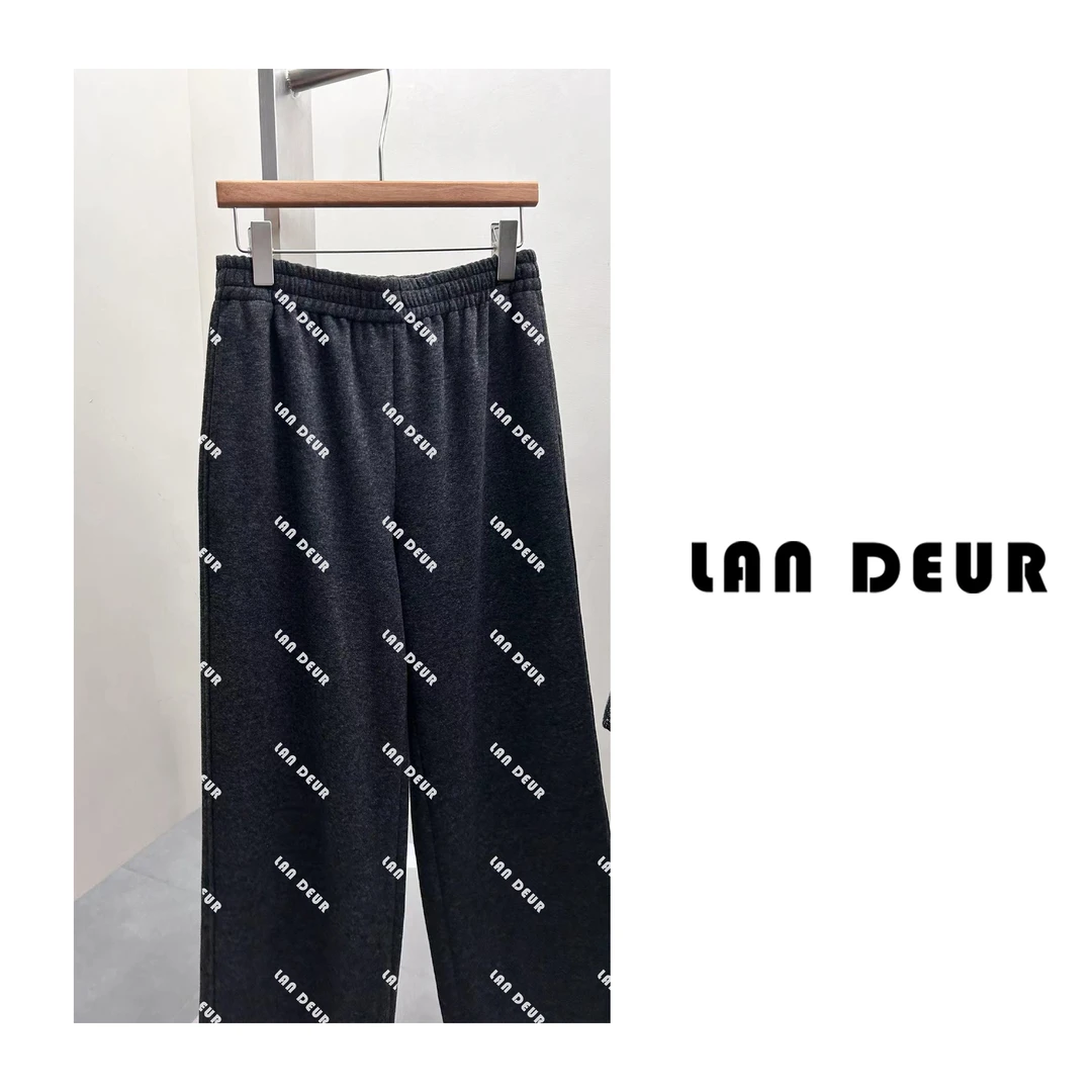 JIUJIU【暖语轻轻】休闲百搭简约抽绳运动风秋季时尚裤子0921-10349