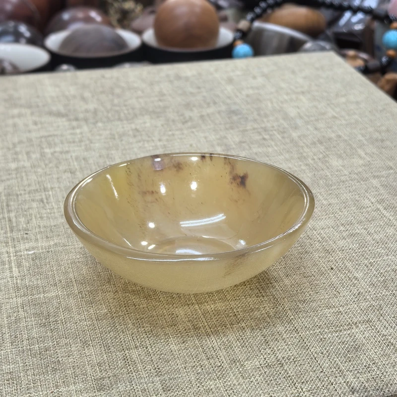 277 牛料碟角整料碗酱料碟摆件