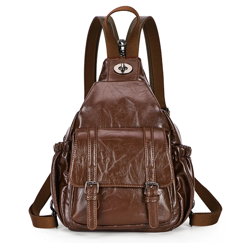 D&L品牌 春夏新款单肩斜跨双肩多功能时尚包包 A-97836