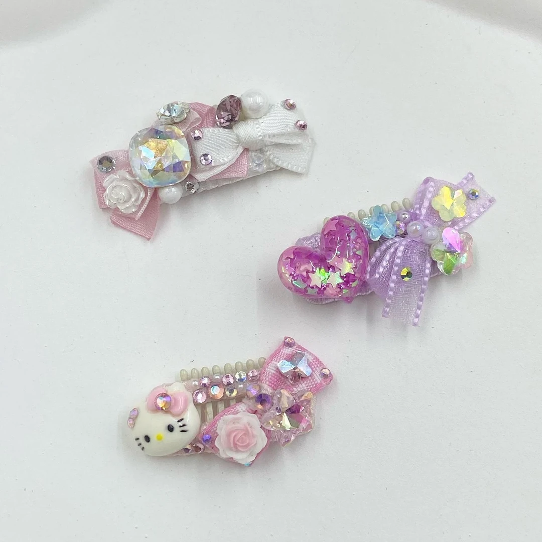 狗狗发夹宠物发夹bb夹手工制作发卡马尔济斯约克夏比熊泰迪发夹