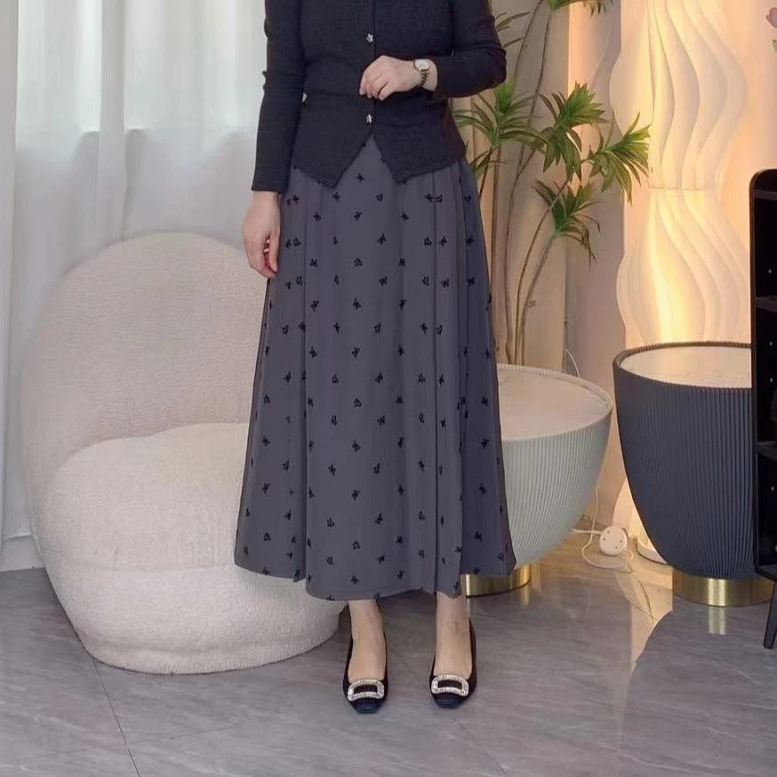 【立体蝴蝶裙子】绝版舒服高级感蝴蝶高级气质大码女装显瘦设计长裙