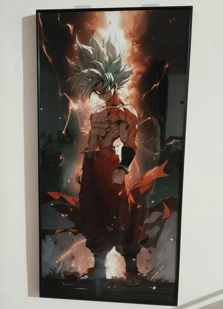 88.龙珠 悟空 50*100厘米 铝合金晶瓷画