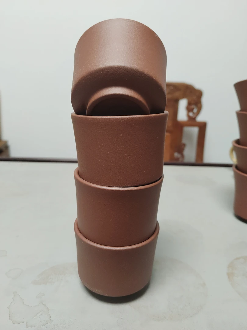 原矿红皮龙杯子，容量120cc