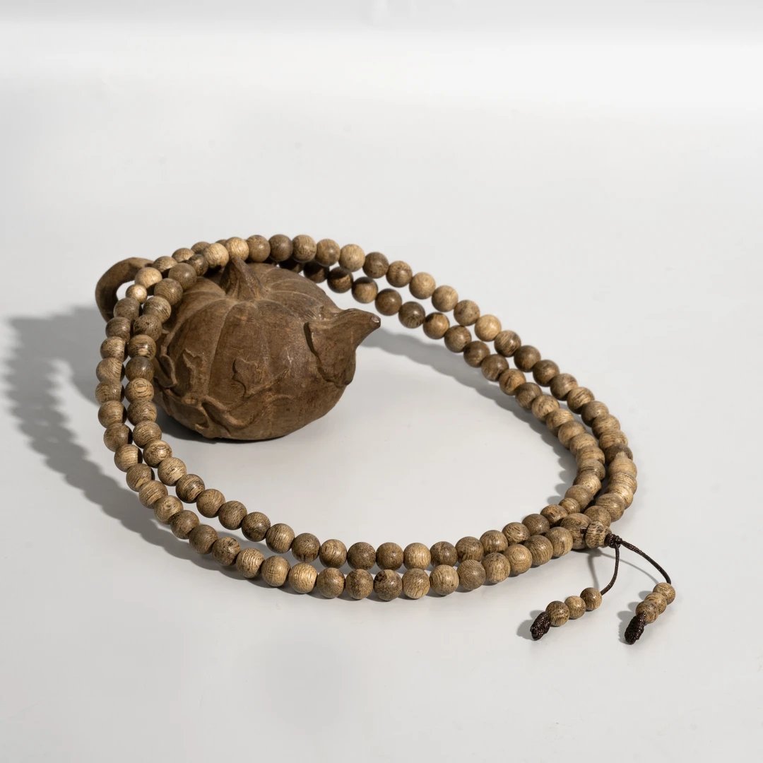 满江红 沉香文莱沉香/0.7圆珠长串/11g/天然沉香手串NZ61