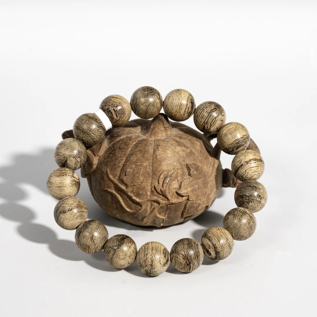 满江红 沉香文莱沉香/圆珠1.3单圈/14g/天然沉香手串TH2