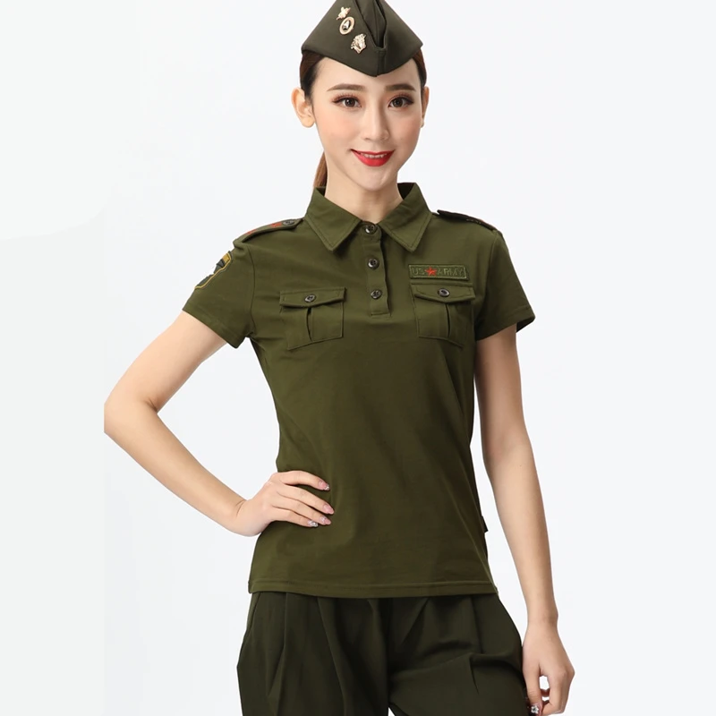 夏季T恤女广场舞上衣舞蹈服水兵舞服装舞蹈服演出服