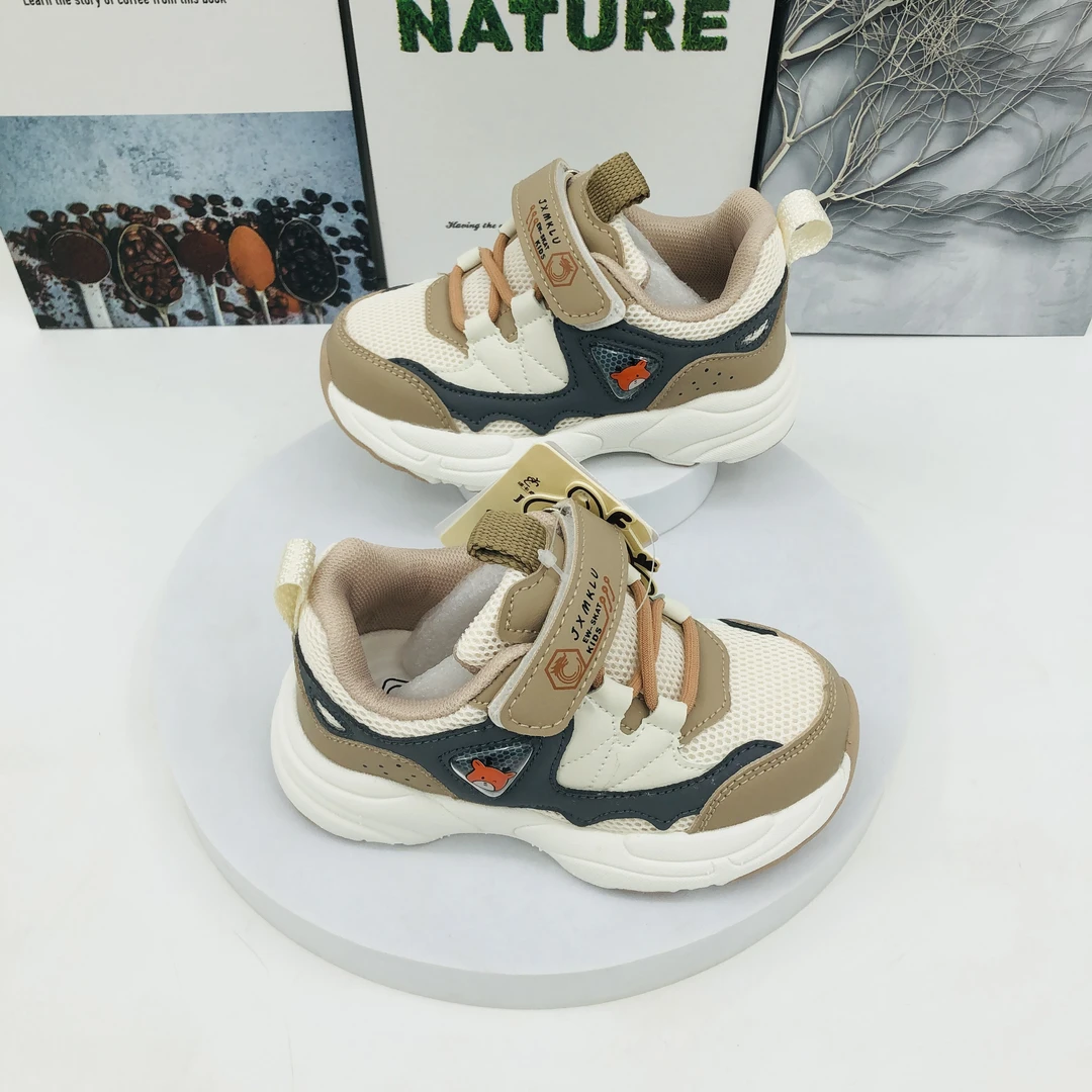 B4区7011秋季儿童复合底休闲运动双网鞋