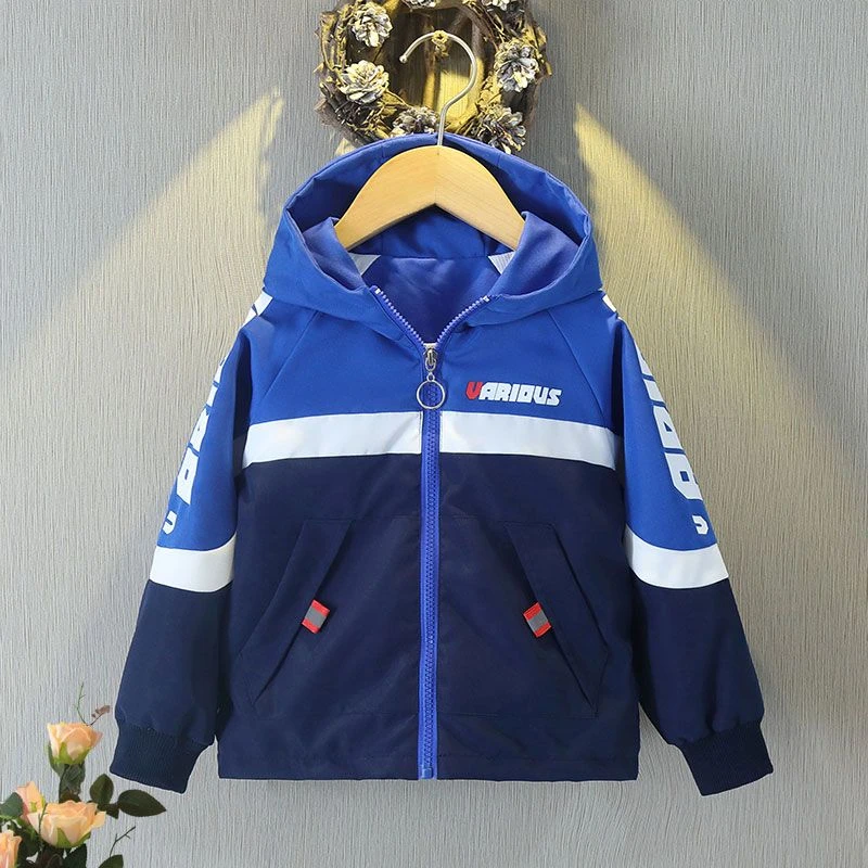 男童秋装外套2024新款拼色洋气儿童帅气春秋男孩秋款风衣薄款D81