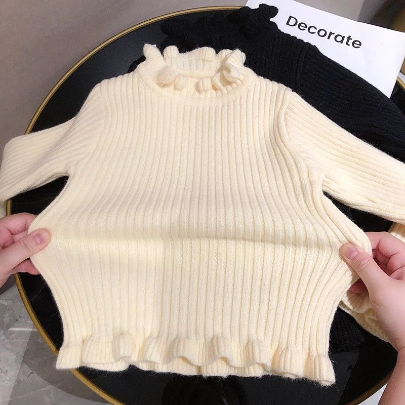 毛衣2024新款秋冬装宝宝上衣小女孩针织衫儿童韩版百搭打底衫D69