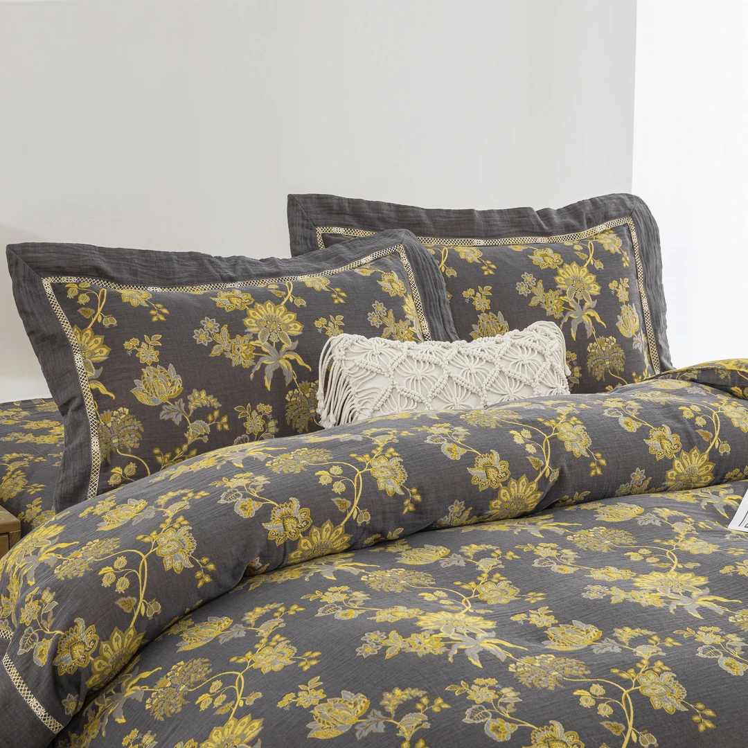 【稳德-大镂空】冬保暖厚全棉A类母婴级双层纱四件套床品套件直播