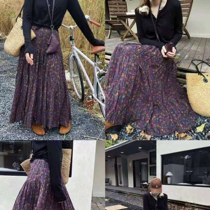 杰西101-150半身裙女款2024新款秋冬厚款毛呢裙大摆裙2025