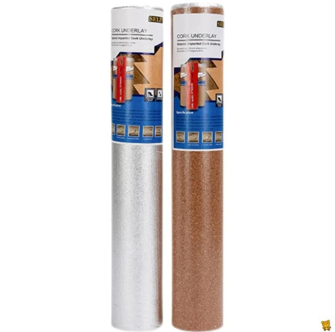 软木木地板防潮膜垫静音加厚地暖别墅专用铝箔导热地板垫减震地热