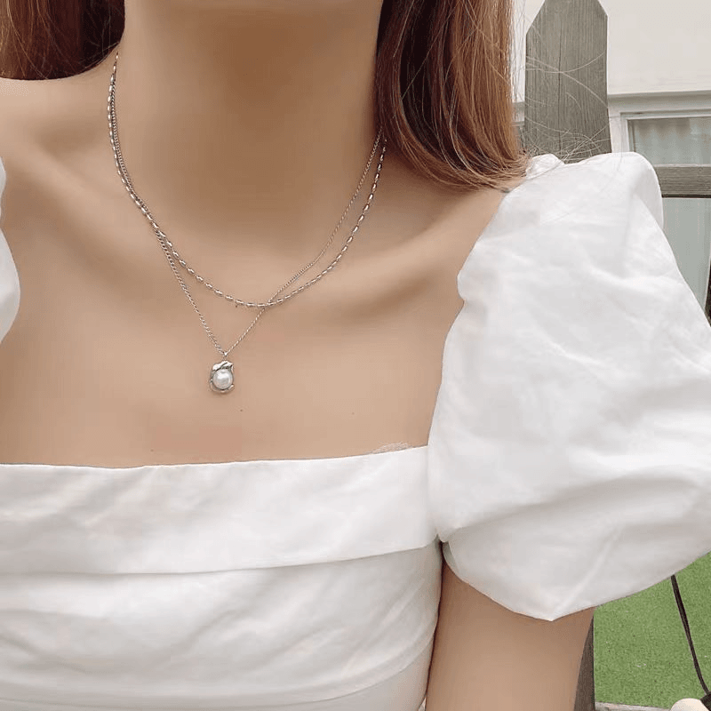 铜合金仿珍珠项链 铜合金仿珍珠项链 仿项链 x481-6