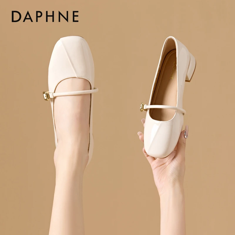 达芙妮法式复古小香风玛丽珍鞋女2025年秋季新款时尚浅口通勤温柔