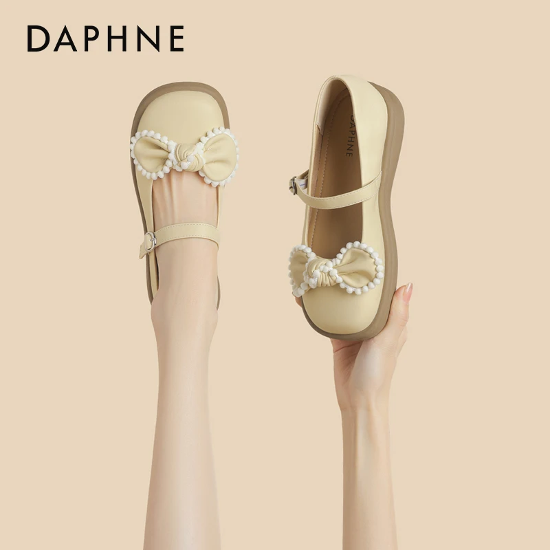 达芙妮舒适百搭玛丽珍鞋女2025秋新款日系配裙子时尚法式晚风单鞋