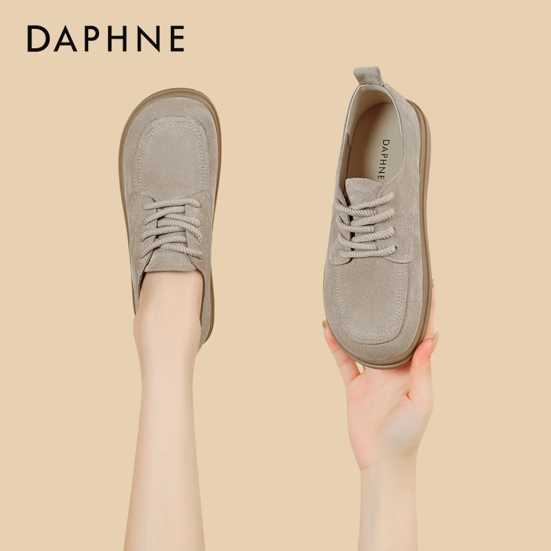 Daphne/达芙妮休闲软底单鞋2024新款春季通勤女鞋百搭鞋勃肯鞋子