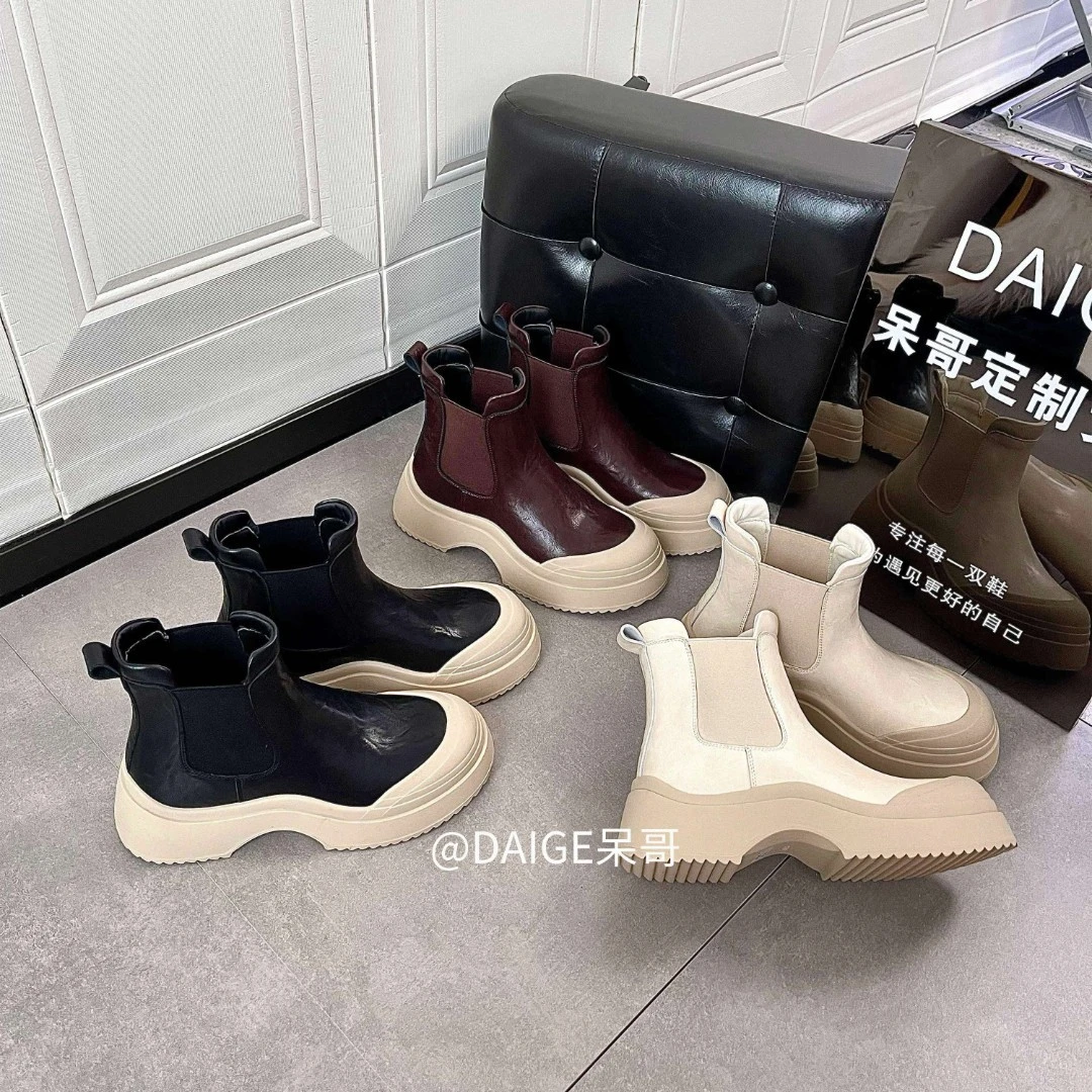 【贝加尔】2024女款时尚百搭休闲时装靴*W0132&W0132-2C