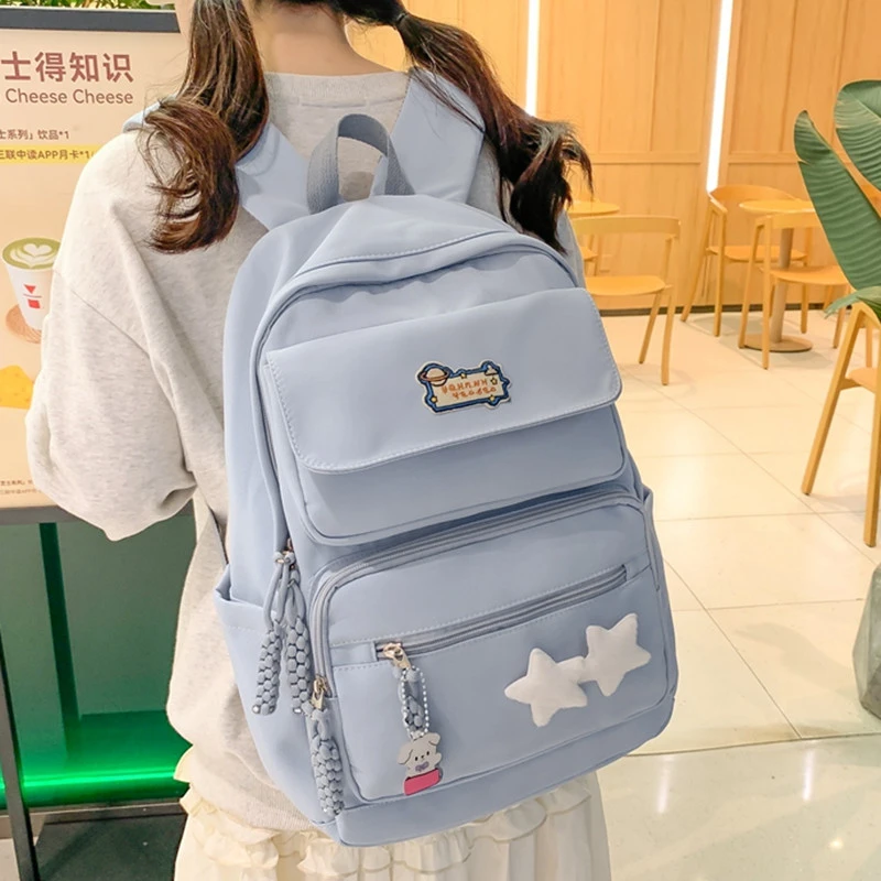 书包女韩版ins高中生初中生可爱少女背包小学生大容量百搭双肩包