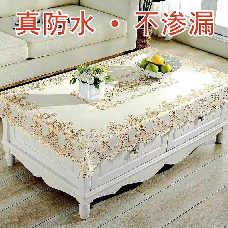 【140✘90】3D烫金免洗防水防污PVC耐高温烫金桌布50✘1米桌通用家用
