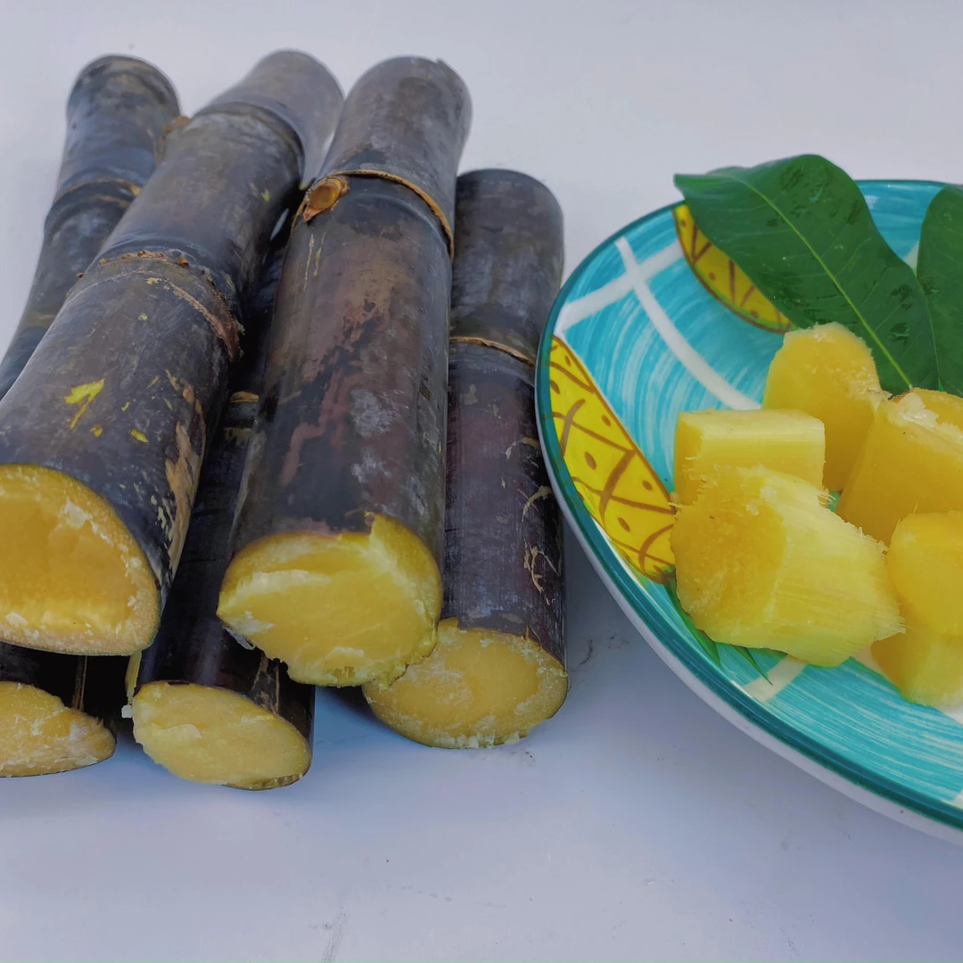 广西原产品黑皮甘蔗新鲜脆甜水果应当季水果甘蔗现砍9斤包邮