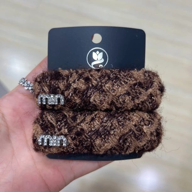 时间百搭咖色小香掰掰夹留海夹198