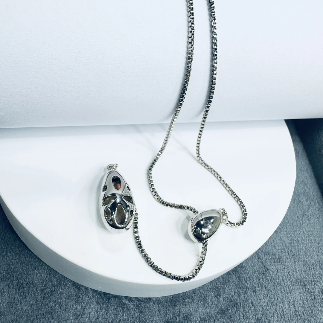 铜合金项链 简约高级水滴项链485